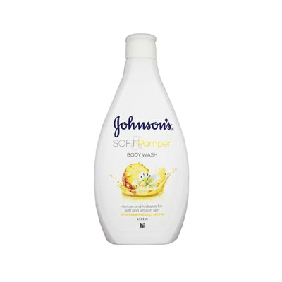 JOHNSONS BODY WASH 400ML SOFTPAMPER