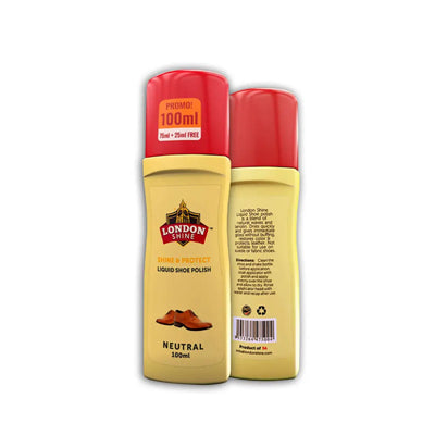 LONDON SHINE LIQUID SHOE POLISH 100ML NEUTRAL