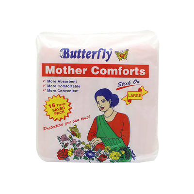 BUTTERFLY MOTHER COMFORT LARGE 15PCS