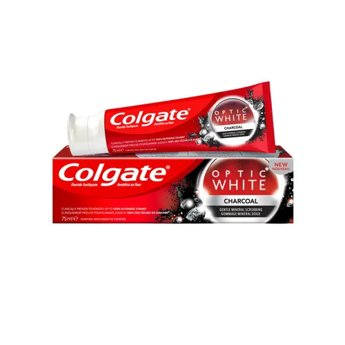 COLGATE OPTIC WHITE TOOTH PASTE 75ML CHARCOAL
