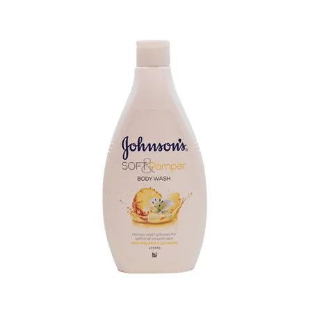 JOHNSONS BODY WASH 400ML SOFTPAMPER
