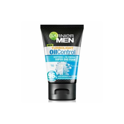 GARNIER MEN FACE WASH OIL CONTROL 100ML SUPER DUO FOAM