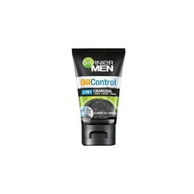 GARNIER MEN FACE WASH OIL CONTROL 100ML 3IN1 CHARCOAL