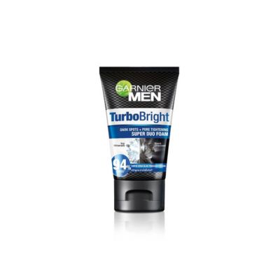 GARNIER MEN FACE WASH TURBOBRIGHT 100ML SUPER DUO FOAM