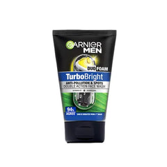 GARNIER MEN FACE WASH TURBOBRIGHT 100ML SUPER DUO FOAM