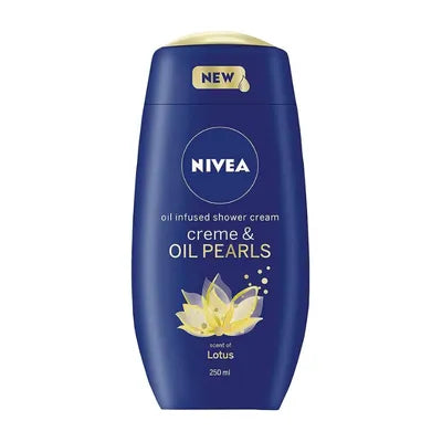 NIVEA SHOWER GEL 250ML CREME&OIL PEARLS