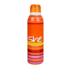 SHE BODY SPRAY 200ML HAPPY