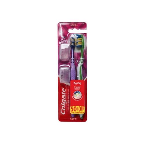 COLGATE TOOTH BRUSH ZIGZAG TWIN PACK SOFT