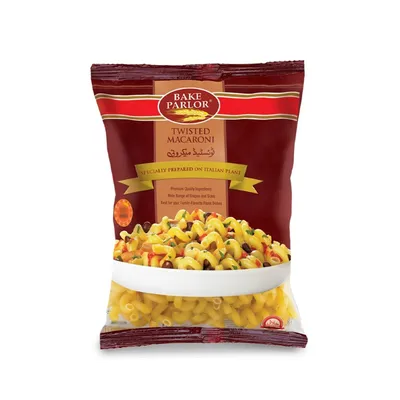 BAKE PARLOR MACARONI POUCH 400GM TWISTED