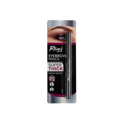 RIVAJ SUPER THICK BLACK 2IN1 EYEBROW PENCIL
