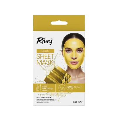 RIVAJ FACIAL MASK 3PCS GOLD
