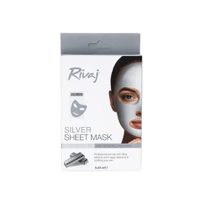 RIVAJ FACIAL MASK 3PCS SILVER