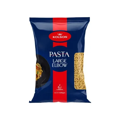 KOLSON PASTA POUCH 400GM LARGE ELBOW