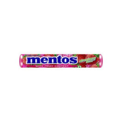 MENTOS STICK 37.5GM STRAWBERRY