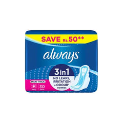 ALWAYS PADS MAXI THICK 30PCS 3IN1 LONG