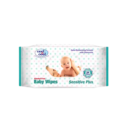 COOL & COOL BABY WIPES 64S SENSITIVE