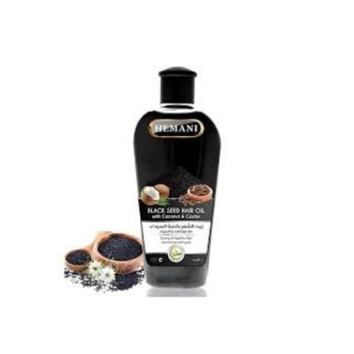 HEMANI BLACK SEED HAIR OIL WITH COCONUT&CASTOR 100ML