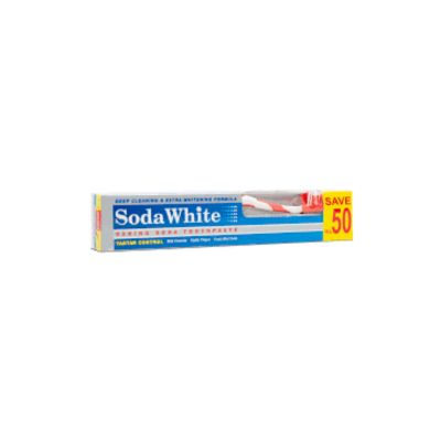 ENGLISH TOOTH PASTE 65GM SODA WHITE WITH BRUSH