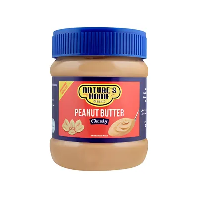 NATURES PEANUT BUTTER 340GM CHUNKY