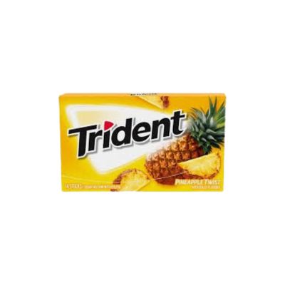 TRIDENT BUBBLE GUM PINEAPPLE TWIST SUGAR FREE