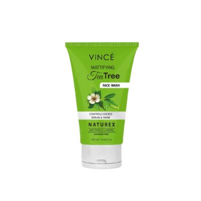 VINCE FACE WASH 120ML TEA TREE MATTIFYING