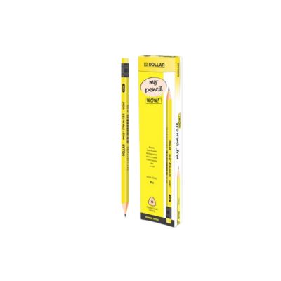 DOLLAR PENCIL WOW RUBBER TIPED 12S