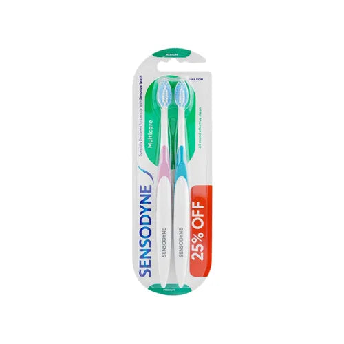 SENSODYNE TOOTH BRUSH MULTICARE SOFT TWIN PACK