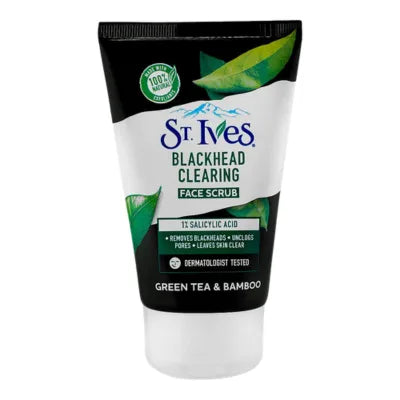 ST IVES SCRUB 100GM BLACKHEAD GREEN TEA BAMBOO