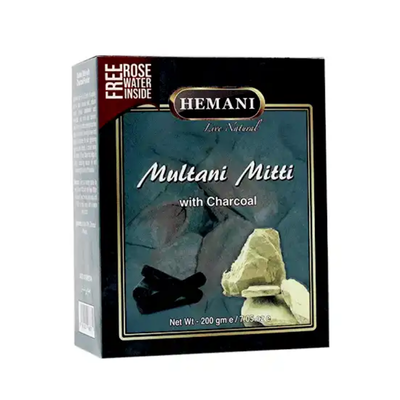 HEMANI MULTANI MITTI 200GM CHARCOAL