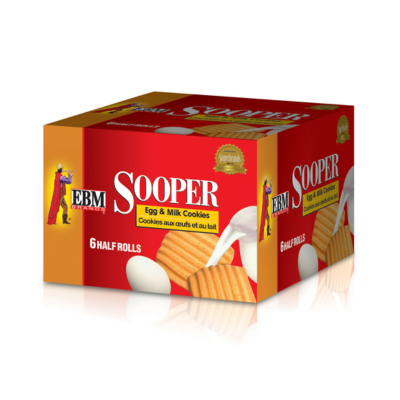 SOOPER BISCUITS HALF ROLL PLAIN 8PCS