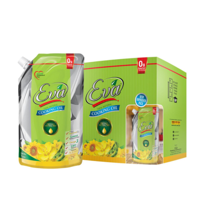 EVA COOKING OIL 1LITRE POUCH STAND UP