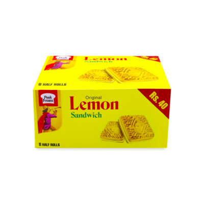 LEMON SANDWICH BISCUITS HALF ROLL 8PCS