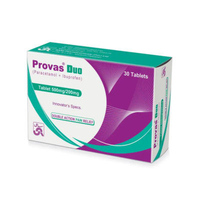 PROVAS TAB DUO 500/200MG