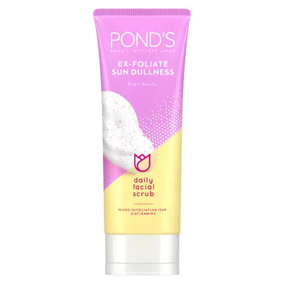 PONDS BRIGHT BEAUTY EX FOLIATE SUN DULLNESS DAILY FACIAL SCRUB 50G
