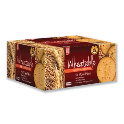 WHEATABLE BISCUITS HIGH FIBRE SNACK PACKS 8PCS