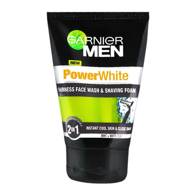 GARNIER MEN FACE WASH 100ML POWER WHITE