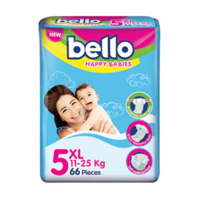 BELLO DIAPERS 66PCS XL SIZE 5