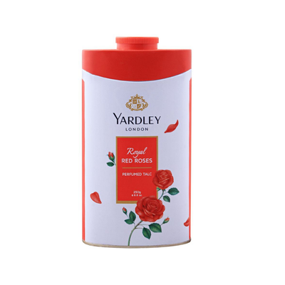 YARDLEY TALCUM POWDER 250GM  RED ROSES