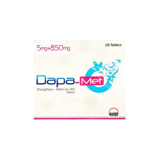 DAPA TAB MET 5MG+850MG 28S