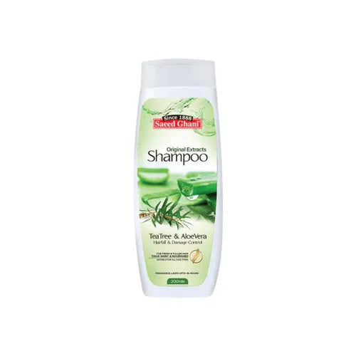 SAEED GHANI SHAMPOO 200ML TEA TREE & ALOEVERA