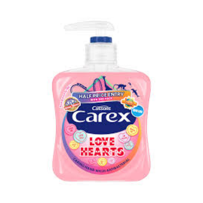 CAREX HAND WASH 250ML LOVE HEARTS