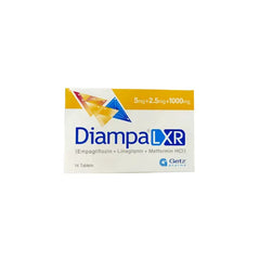 DIAMPA TAB LXR 5 2.5 1000MG