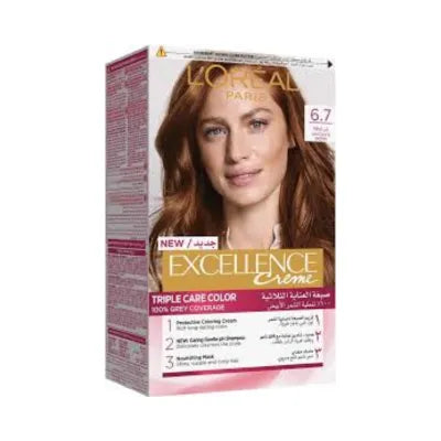 LOREAL EXCELLENCE HAIR COLOR 6.7 CHOCOLATE BROWN MARRON CHOCOLAT