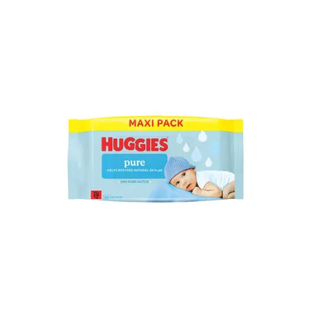 HUGGIES BABY WIPES 60PCS PURE