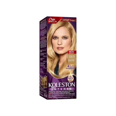 WELLA KOLESTON HAIR COLOR# 308/0 LIGHT BLONDE