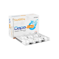 DAPA TAB MET 5MG+1000MG 28S