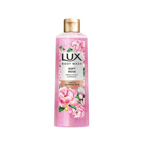 LUX BODY WASH 250ML SOFT ROSE BOX