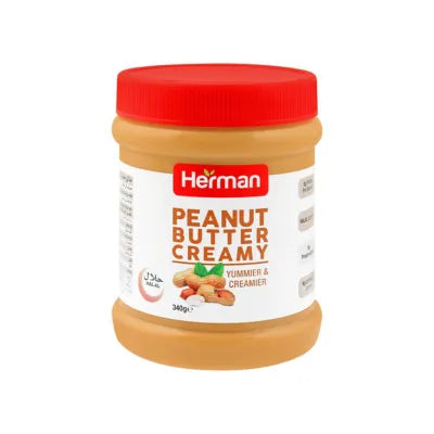 HERMAN PEANUT BUTTER CREAMY 340GM