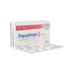 EMPAPHAGE TAB L 25 5MG 14S