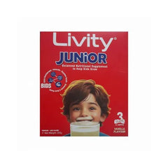 LIVITY MILK POWDER 200GM VANILLA JUNIOR